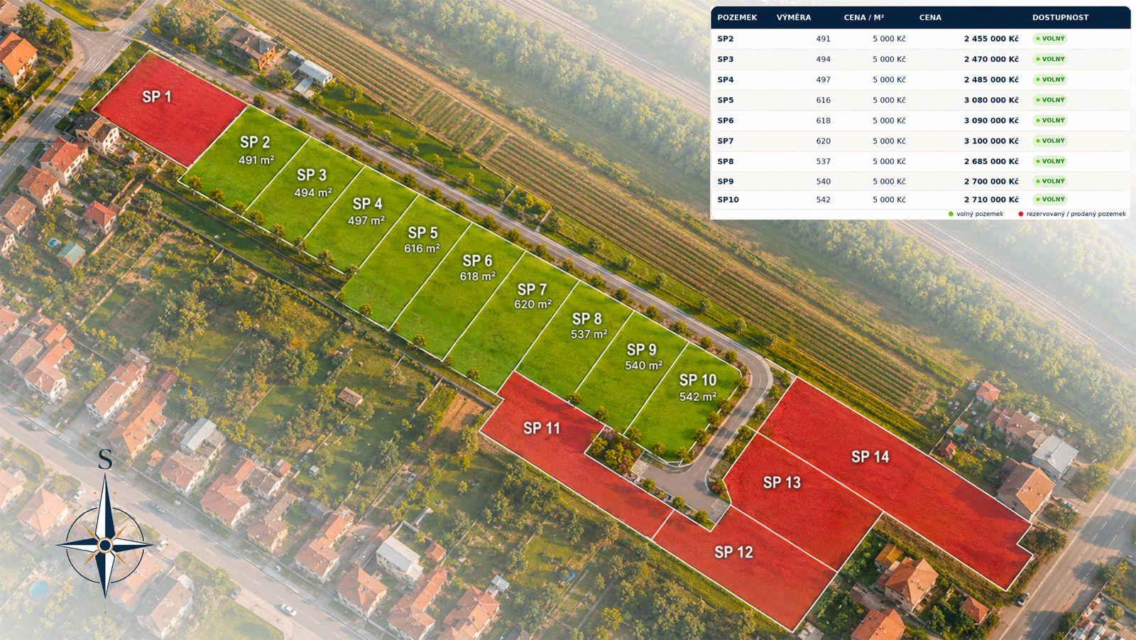 Prodej stavebního pozemku 491 m² Lanžhot - hlavní obrázek