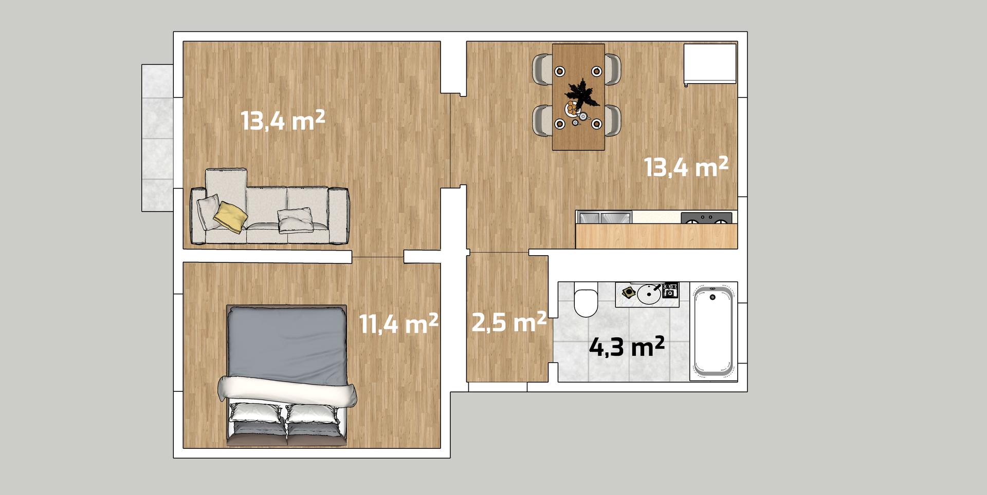 Prodej bytu 2+1 45 m² Hornická, Dubňany - obrázek 8
