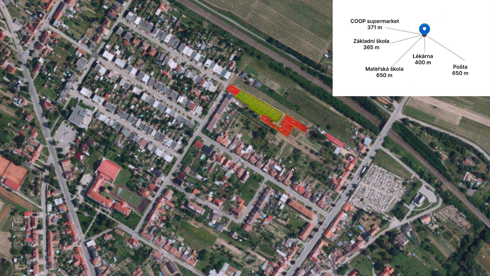 Prodej stavebního pozemku 491 m² Lanžhot - obrázek 2